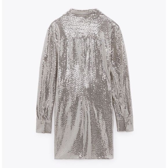 ZARA SPARKLY KNOTTED DRESS - Picture 6 of 8